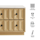 Modway Mabry 23 Inch Geometric Faceted Two Drawer Nightstand