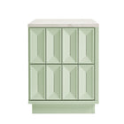 Modway Mabry 23 Inch Geometric Faceted Two Drawer Nightstand