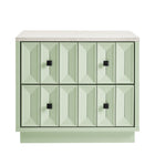 Modway Mabry 23 Inch Geometric Faceted Two Drawer Nightstand