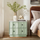 Modway Mabry 23 Inch Geometric Faceted Two Drawer Nightstand