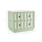 Modway Mabry 23 Inch Geometric Faceted Two Drawer Nightstand