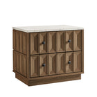 Modway Mabry 23 Inch Geometric Faceted Two Drawer Nightstand
