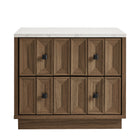 Modway Mabry 23 Inch Geometric Faceted Two Drawer Nightstand