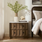 Modway Mabry 23 Inch Geometric Faceted Two Drawer Nightstand