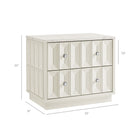 Modway Mabry 23 Inch Geometric Faceted Two Drawer Nightstand