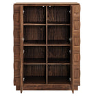 Modway Duskin 39 Inch Geometric Block Design Tall Storage Cabinet