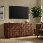 Modway Duskin 68 Inch Geometric Block Design Four Door Sideboard