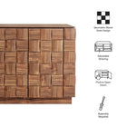 Modway Duskin 68 Inch Geometric Block Design Four Door Sideboard