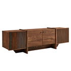 Modway Yarrow 77 Inch Fluted Four Door TV Stand