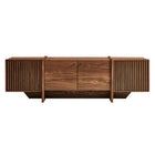 Modway Yarrow 77 Inch Fluted Four Door TV Stand