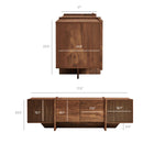 Modway Yarrow 77 Inch Fluted Four Door TV Stand