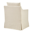 Modway Serene Slipcovered Striped Fabric Dining Armchair