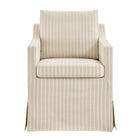 Modway Serene Slipcovered Striped Fabric Dining Armchair