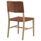 Modway Dover Wood Vegan Leather Dining Side Chair