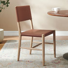 Modway Dover Wood Vegan Leather Dining Side Chair