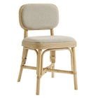 Modway Bahari Upholstered Rattan Dining Chair