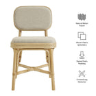 Modway Bahari Upholstered Rattan Dining Chair