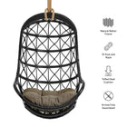 Modway Tamarind Natural Rattan Hanging Chair