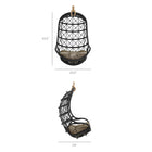 Modway Tamarind Natural Rattan Hanging Chair