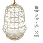 Modway Tamarind Natural Rattan Hanging Chair