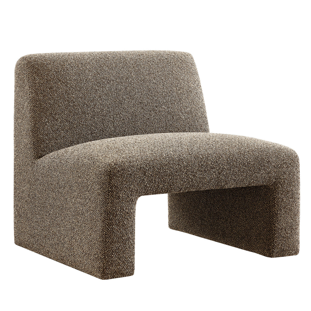 Modway Amita Lattice Boucle Upholstered Armless Accent Chair