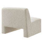 Modway Amita Lattice Boucle Upholstered Armless Accent Chair