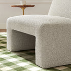 Modway Amita Lattice Boucle Upholstered Armless Accent Chair