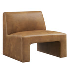 Modway Amita Vegan Leather Armless Accent Chair