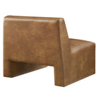 Modway Amita Vegan Leather Armless Accent Chair