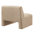 Modway Amita Checked Woven Fabric Armless Accent Chair