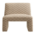 Modway Amita Checked Woven Fabric Armless Accent Chair