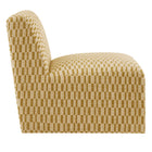Modway Amita Checked Woven Fabric Armless Accent Chair