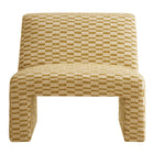 Modway Amita Checked Woven Fabric Armless Accent Chair