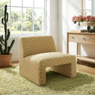 Modway Amita Checked Woven Fabric Armless Accent Chair
