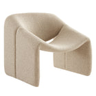 Modway Vivi Looped Textural Fabric Curved Arm Accent Chair