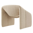 Modway Vivi Looped Textural Fabric Curved Arm Accent Chair