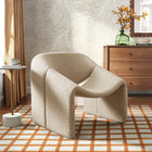 Modway Vivi Looped Textural Fabric Curved Arm Accent Chair