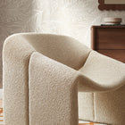Modway Vivi Looped Textural Fabric Curved Arm Accent Chair