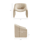 Modway Vivi Looped Textural Fabric Curved Arm Accent Chair