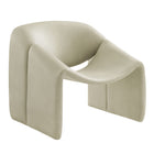 Modway Vivi Vegan Leather Curved Arm Accent Chair