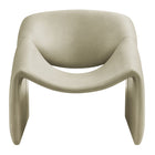 Modway Vivi Vegan Leather Curved Arm Accent Chair
