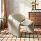 Modway Vivi Vegan Leather Curved Arm Accent Chair