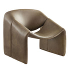 Modway Vivi Vegan Leather Curved Arm Accent Chair