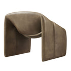 Modway Vivi Vegan Leather Curved Arm Accent Chair