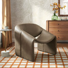 Modway Vivi Vegan Leather Curved Arm Accent Chair