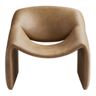 Modway Vivi Vegan Leather Curved Arm Accent Chair