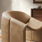 Modway Vivi Vegan Leather Curved Arm Accent Chair