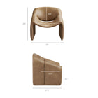 Modway Vivi Vegan Leather Curved Arm Accent Chair