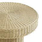 Modway Sarova 20 Inch Natural Rattan Round Pedestal Side Table