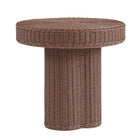 Modway Sarova 20 Inch Natural Rattan Round Pedestal Side Table